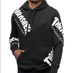 HUF x Trasher Black Pull Over Hoodie